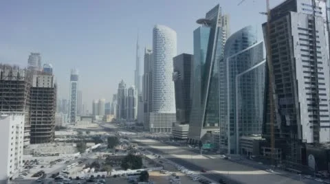 Dubai: Construction and Dust Stock Footage 67203641