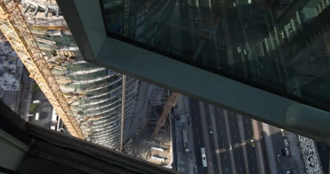 Dubai construction timelapse from skyscraper Stock Footage 341801400