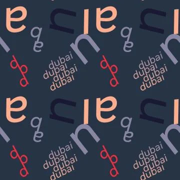 Dubai creative pattern Stock Illustration