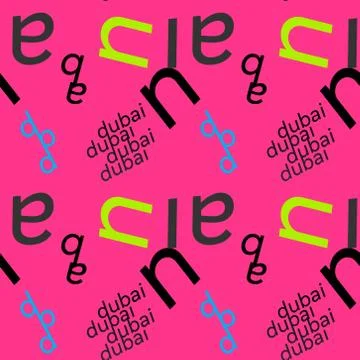 Dubai creative pattern Stock Illustration