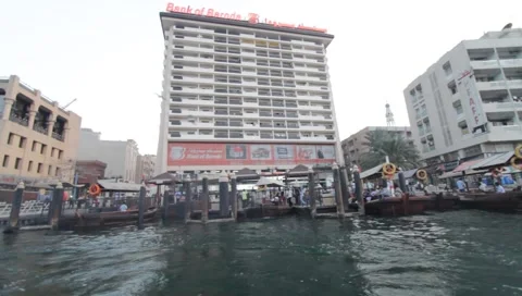 Dubai Creek In The Evening Video stock 1100751