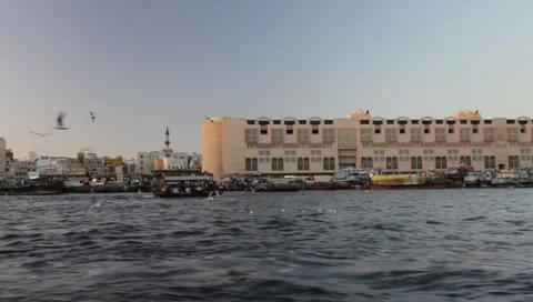 Dubai Creek In The Evening Stock-Footage 1160004