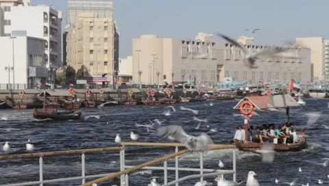 Dubai Creek Stock Footage 1117734