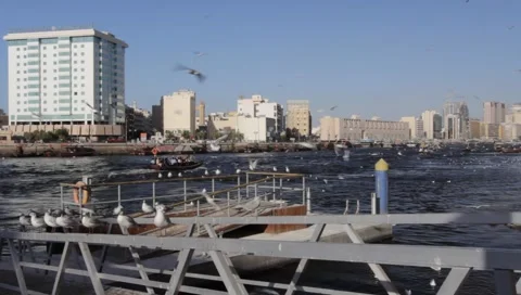 Dubai Creek Stock Footage 1117922