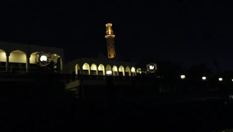 Dubai Creek By Night Stock Footage 1181146