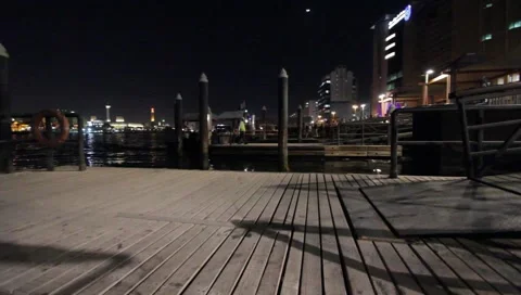Dubai Creek By Night Stock Footage 1807765
