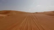 Dubai Desert Buggy  Pov Speed Stock Footage