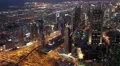Dubai downtown at night, United Arab Emirates HD Footage