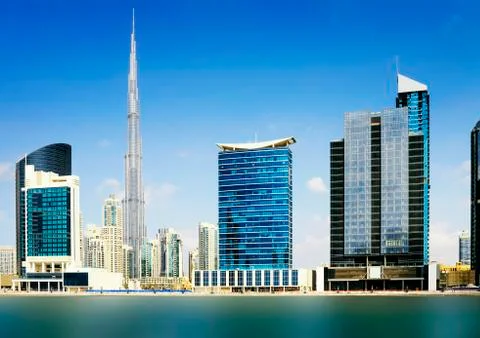 Dubai downtown Stock Photos