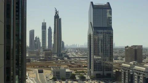 Dubai Downtown Timelapse 4K Stock Footage 239506981