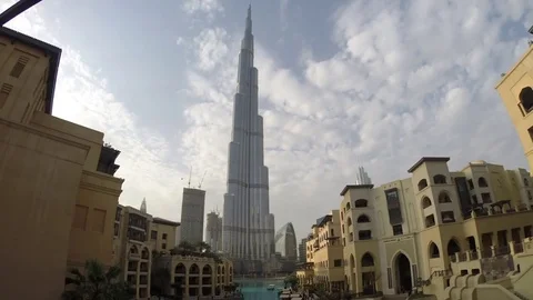 Dubai downtown timelapse Stock Footage 73422505