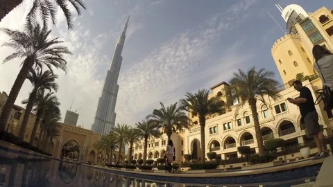 Dubai downtown timelapse Stock Footage 73422524