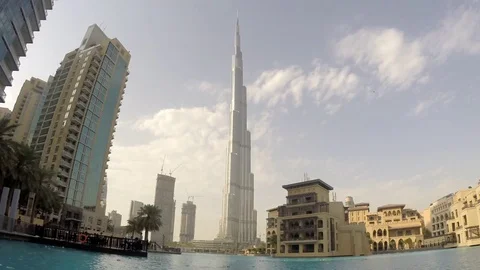 Dubai downtown timelapse Stock Footage 73424402