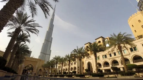 Dubai downtown timelapse Stock Footage 73426793
