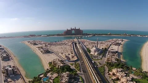 Dubai Drone Atlantis Stock Footage 172550801