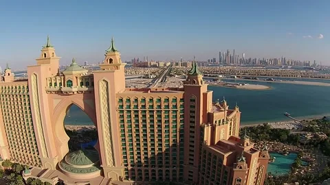Dubai Drone Atlantis Stock Footage 172550886