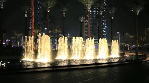 Dubai Fontain Stock Footage 11061113