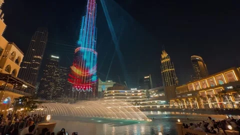 Dubai Fountain 2 Stock Footage 328840975