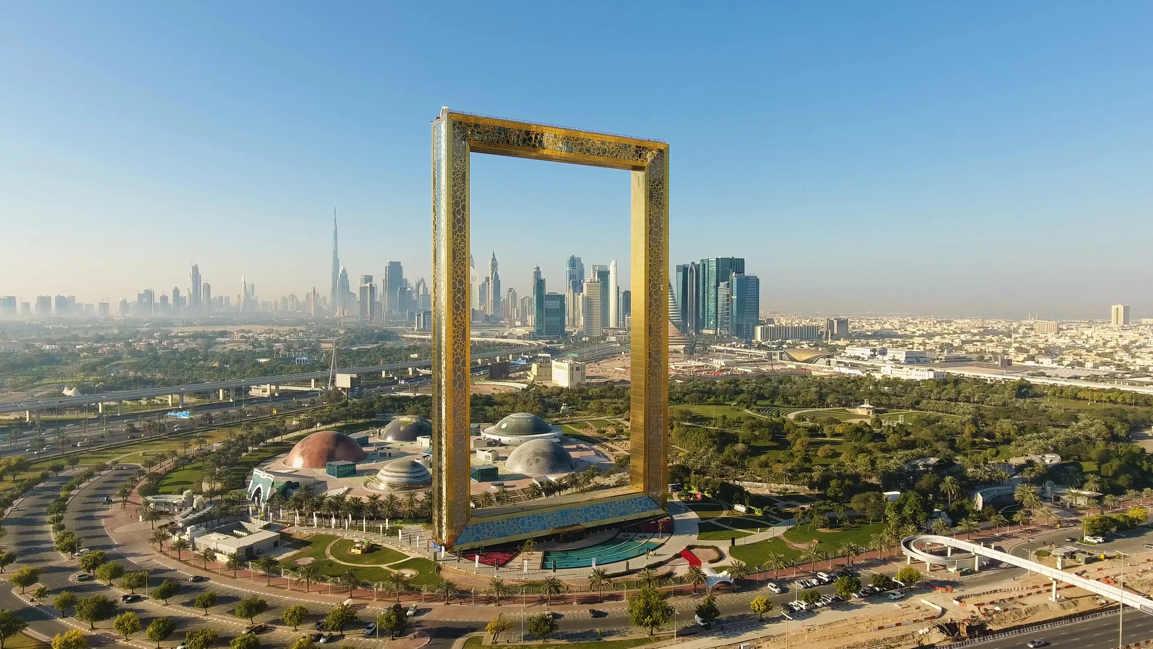 Dubai Frame Aerial View | Stock Video | Pond5
