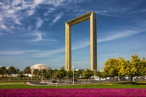 Dubai Frame building architecture, UAE Stock Photos