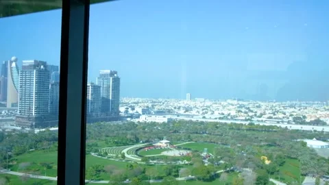 Dubai Frame elevator ride up, Dubai, UAE Stock Footage 156717338