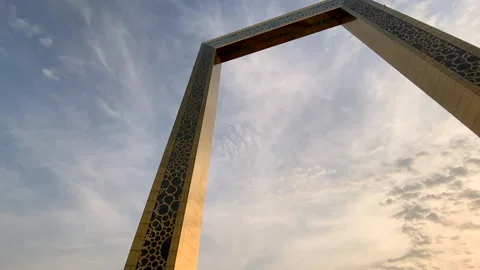 The Dubai Frame Stock Footage 142137092
