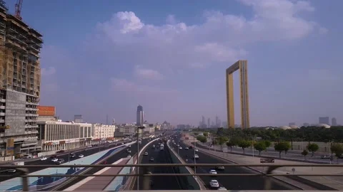 Dubai Frame Stock Footage 168011723