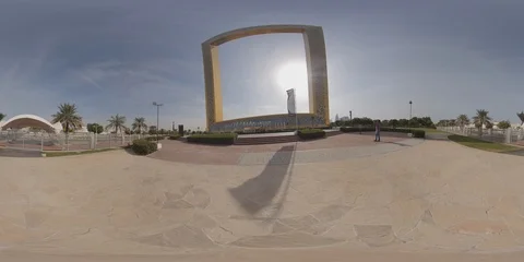 Dubai Frame Front View Stockbeeldmateriaal 103221900