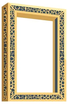Dubai Frame Landmark Architectural Vector Illustration on White Background Stock Illustration