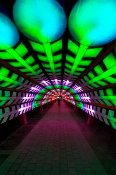 Dubai Garden Glow In Uae Stock Photos