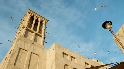 Dubai heritage district. Stock Footage 233688108