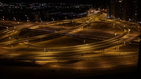 Dubai highway Stock Footage 74472417