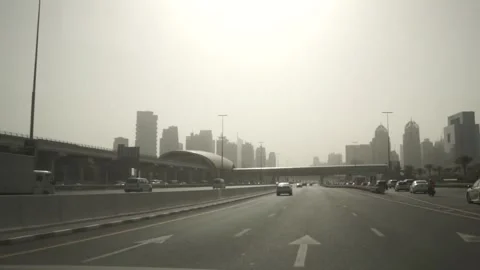 Dubai Highway Stock Footage 145846493