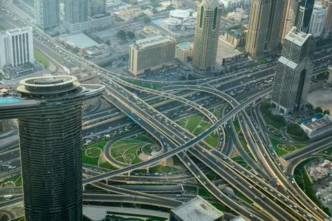 Dubai highways Stock Photos