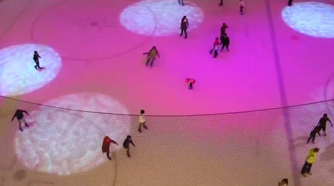 Dubai Ice Rink Time lapse 스톡 동영상 58478232