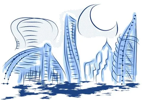 Dubai Ilustración de archivo