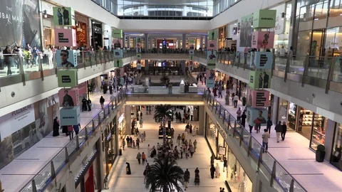 Dubai Mall from Above Stock Footage 86764411
