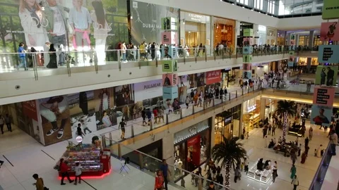 Dubai Mall Three Levels | Stock Video | Pond5