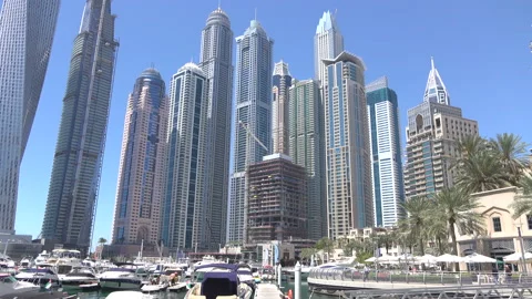 Dubai Marina 1 Stock Footage 86827938