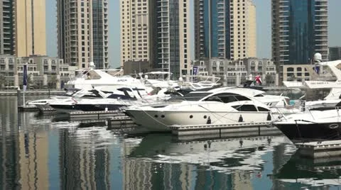 Dubai Marina Architecture Stock Footage 12433601