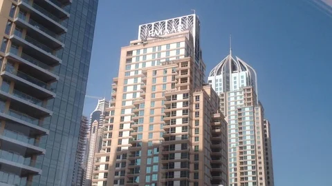 Dubai Marina Condo Hyperlapse Video stock 89105275