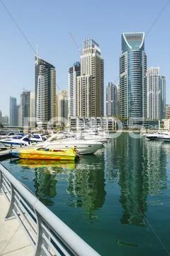 Dubai Marina, Dubai, United Arab Emirates, Middle East Stock Photos