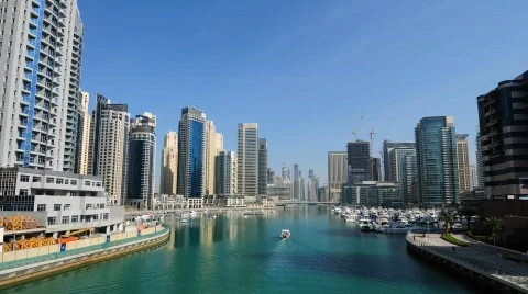 Dubai Marina  Stock Footage 620018