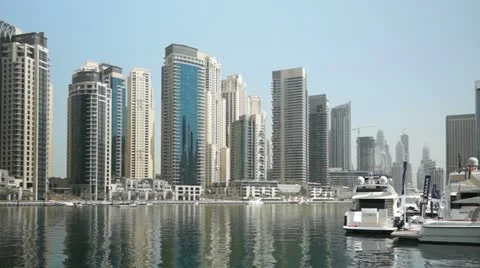 Dubai Marina Stock Footage 12432217