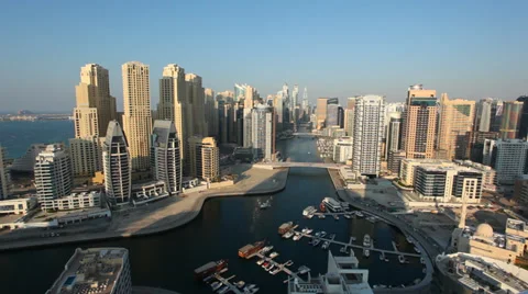 Dubai Marina Stock Footage 34149337