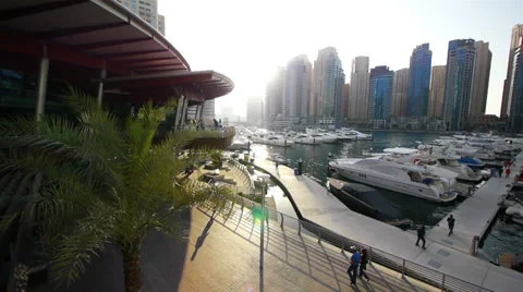 Dubai Marina Stock Footage 36962456