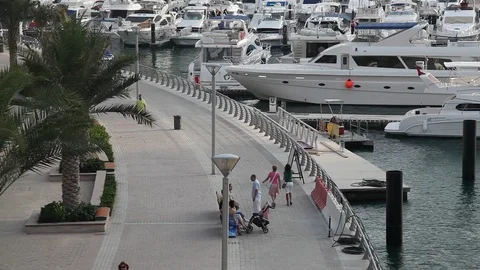 Dubai Marina. Stock Footage 90837853