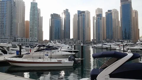 Dubai Marina. Stock Footage 90838396