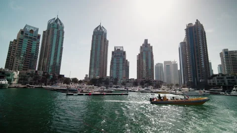 Dubai Marina Stock Footage 236037360