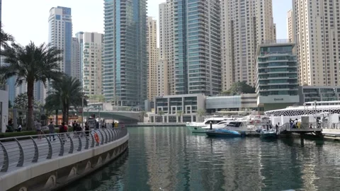 Dubai Marina Stock Footage 237142485